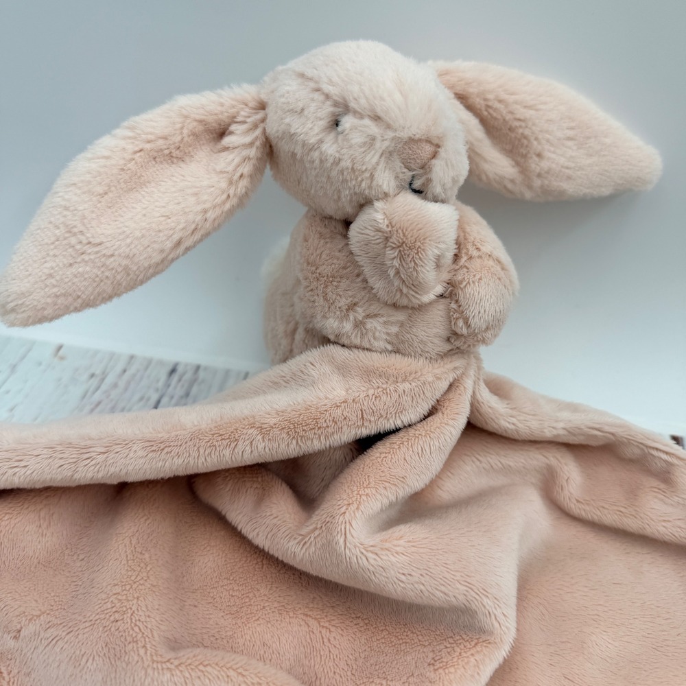 Baby Jellycat London Bashful Pink Bunny Soother Security Blanket Lovey BB4BPN